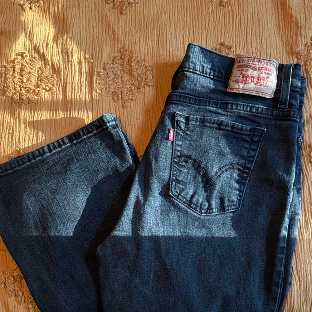 Levi's black perfectly slimming 512 jeans